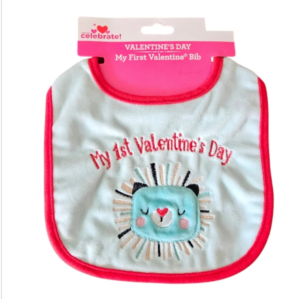 My 1st Valentines Day bib